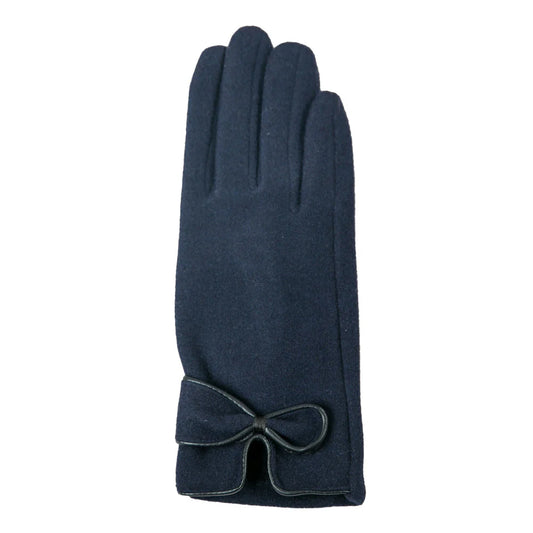 Mindy Bow Navy Glove