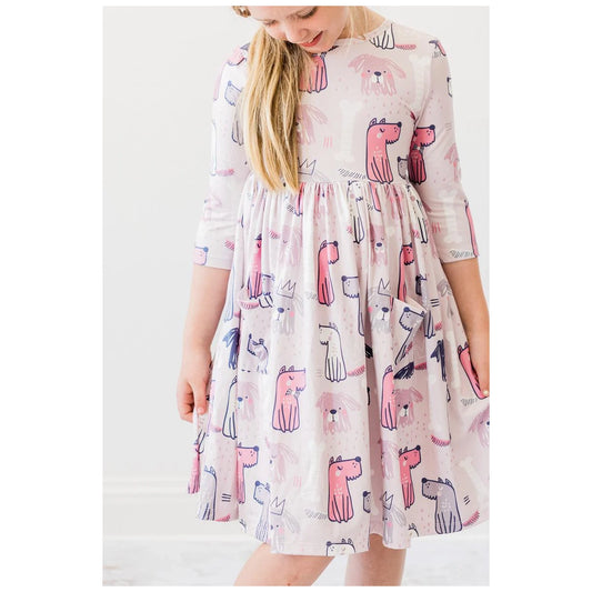 Twirl Pocket Dress Puppy Party