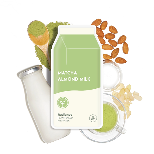 Matcha Almond Milk Plant-Based Milk Sheet Face Mask