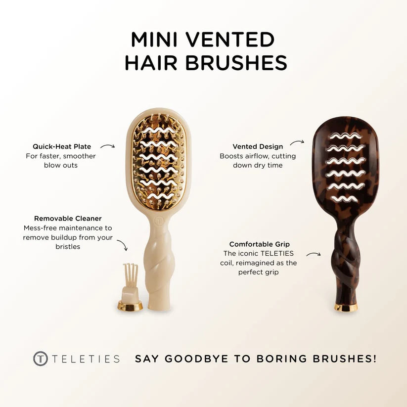 Mini Vented Hair Brush Tortoise