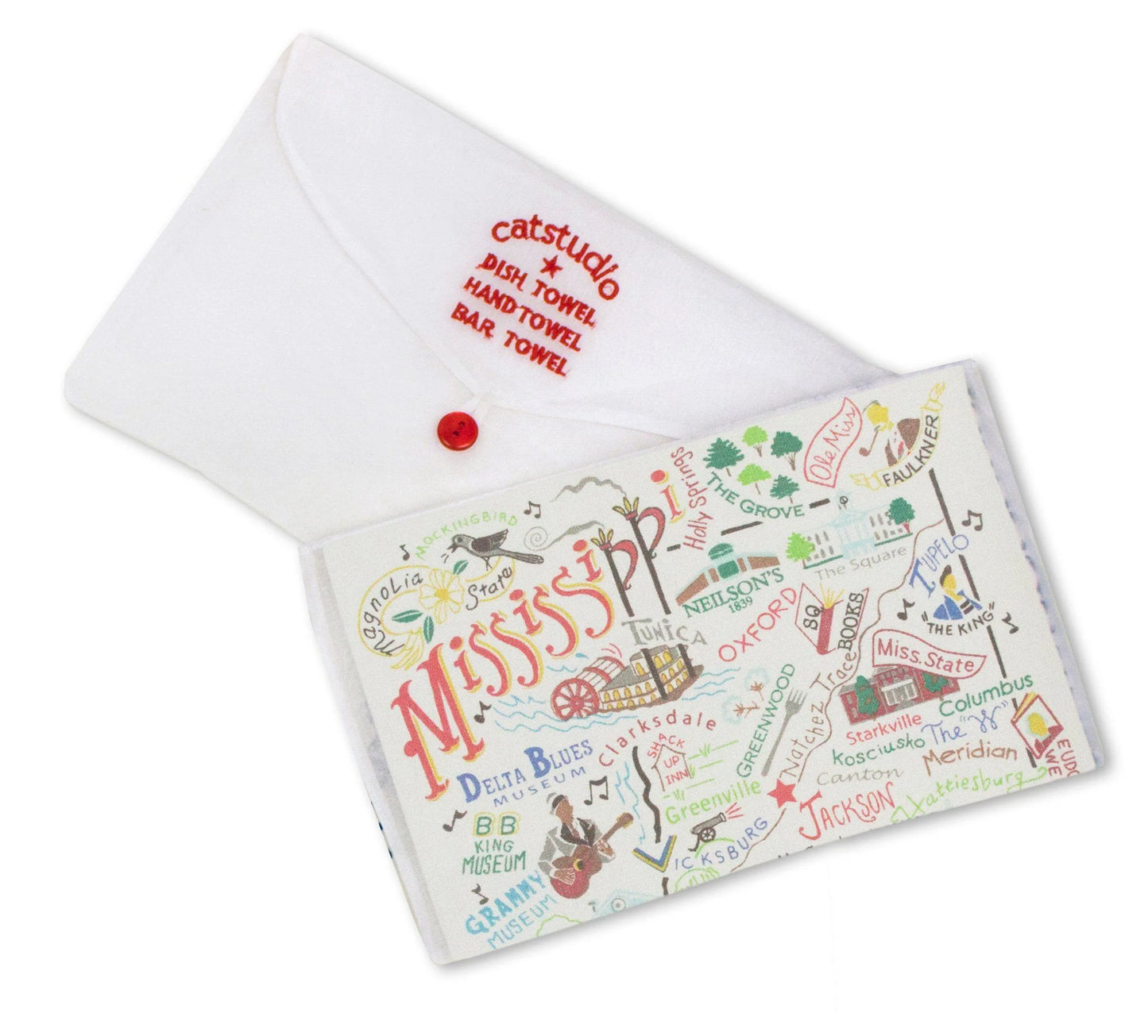 Catstudio Dish Towel Mississippi