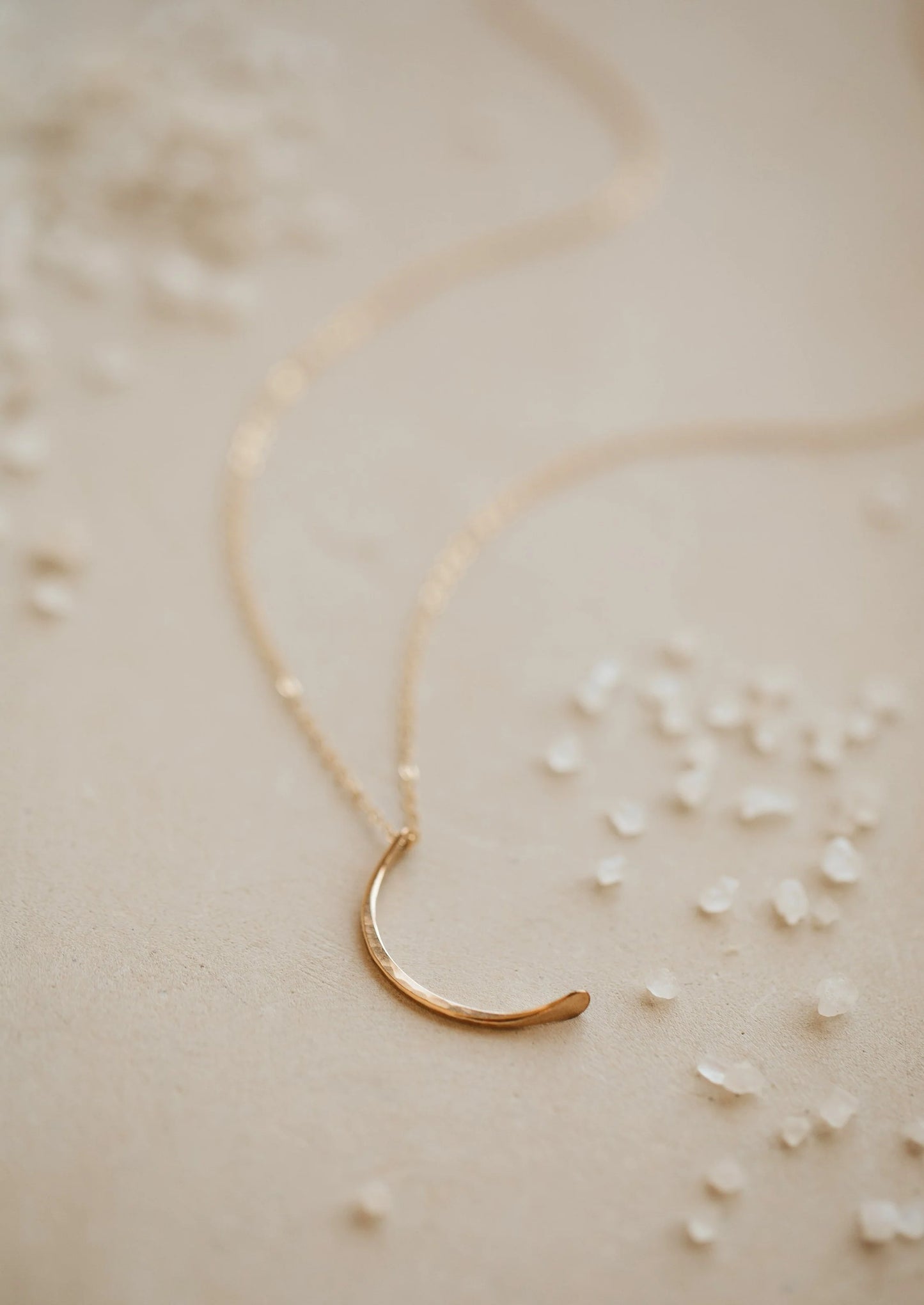 Mini Moon Pendant Gold Filled