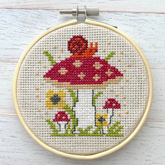 Mushrooms Counted Cross Stitch DIY Kit