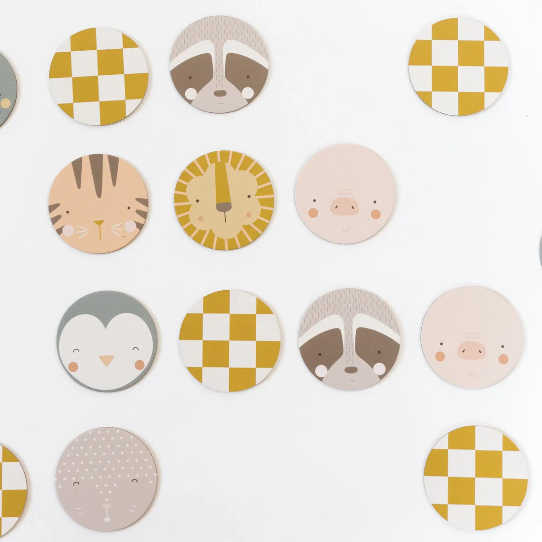 Memory Match Animal Faces Game