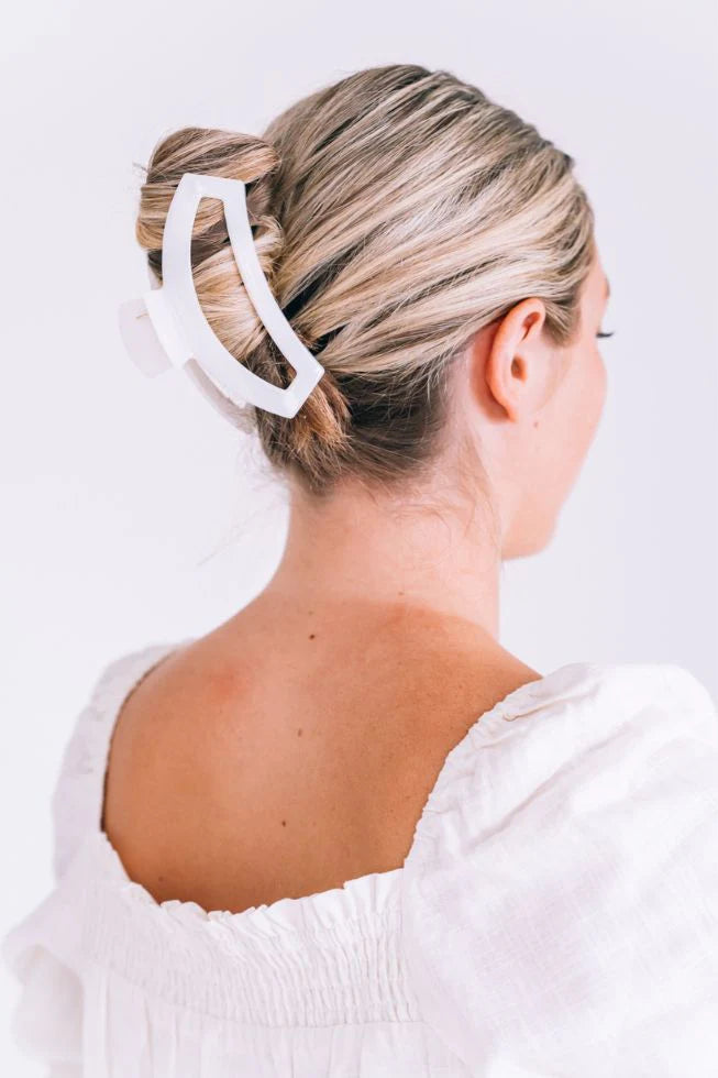 Coconut White Open Large Claw Hair Clip