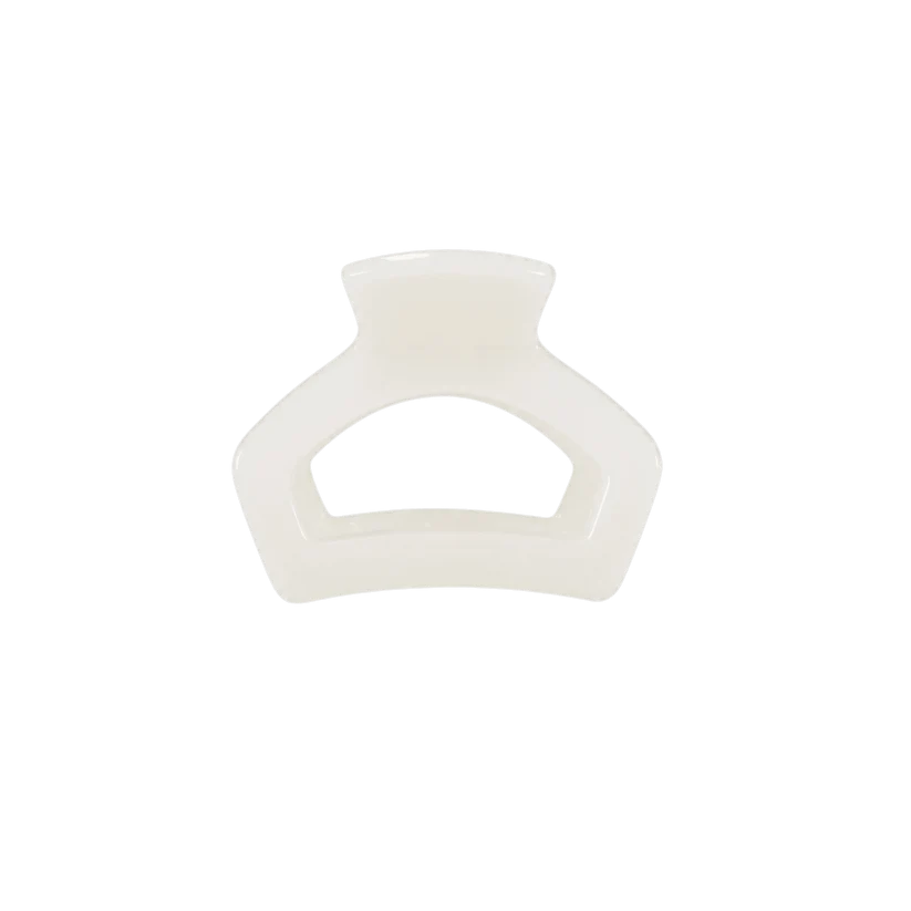 Coconut White Petite Open Hair Clip
