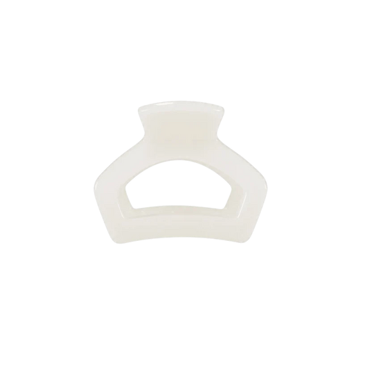 Coconut White Petite Open Hair Clip