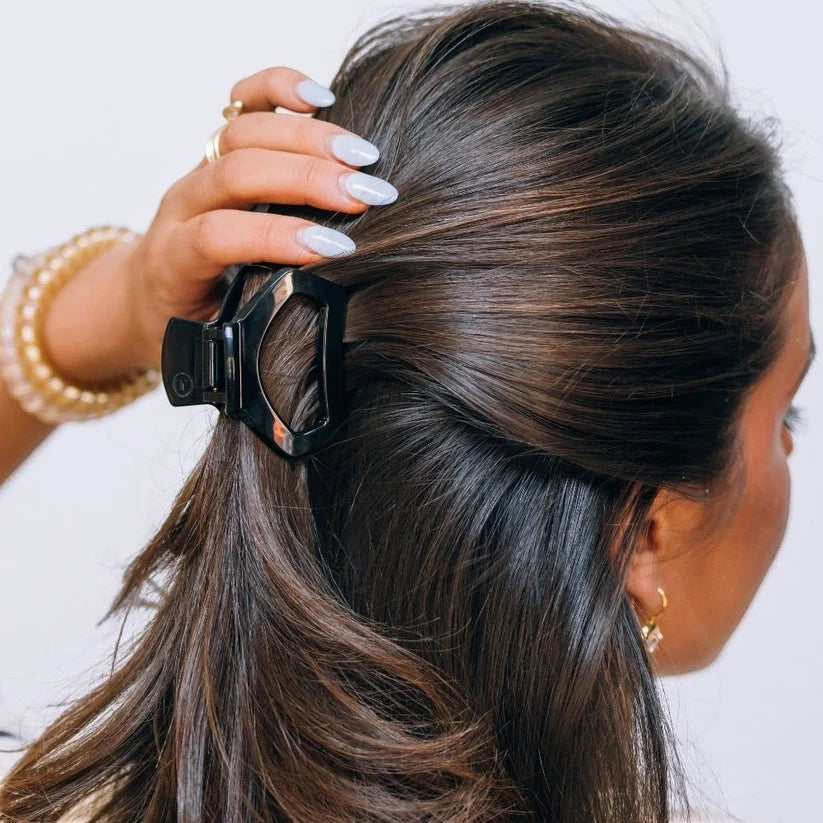 Jet Black Petite Open Hair Clip