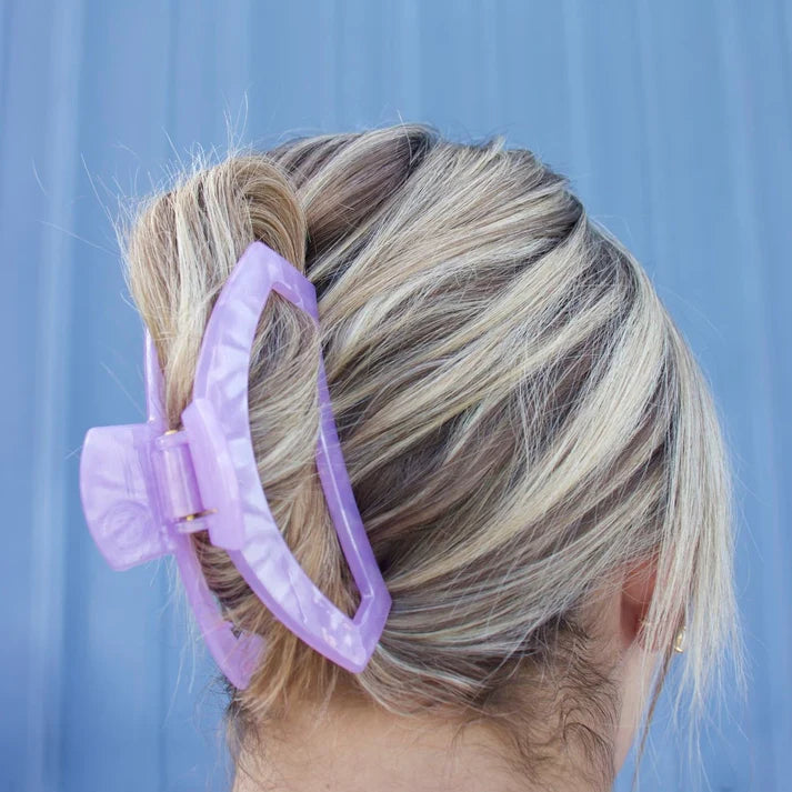 Lavender Mist Open Large Claw Hair Clip