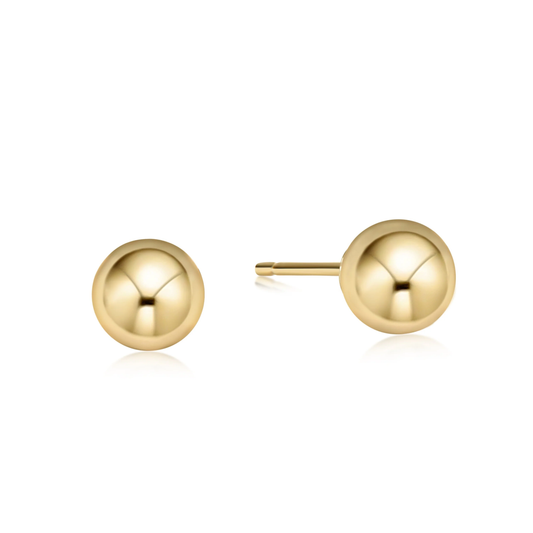 Classic 8mm Ball Stud Gold