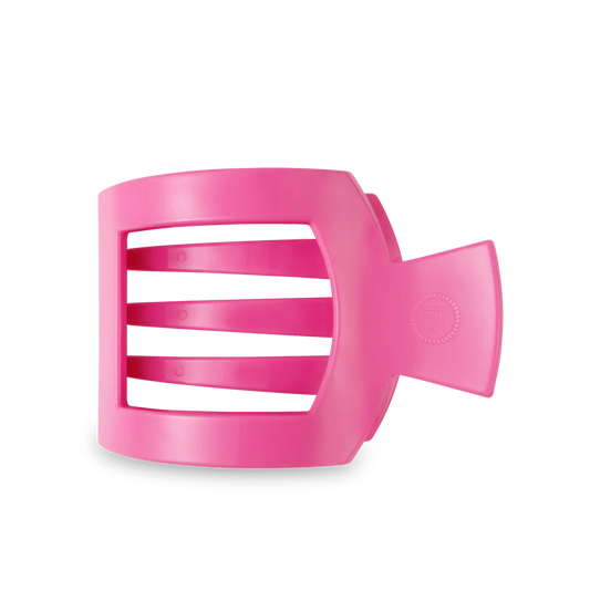 Teleties Flat Square Clip Large Paradise Pink