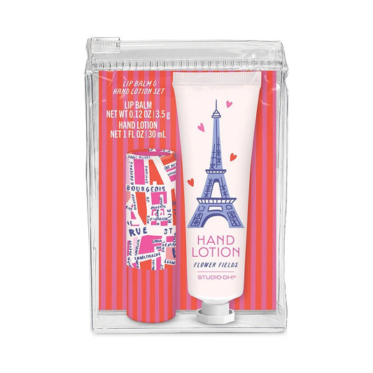 Lip Balm & Hand Lotion Set Rues de Paris