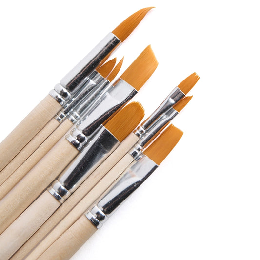 Paint Brush Set of 8 in Canvas Bag