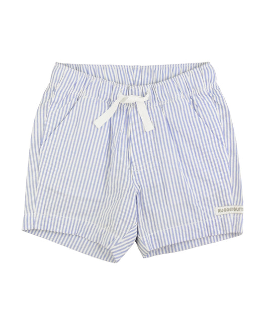 Periwinkle Blue Seersucker Pull-on Shorts