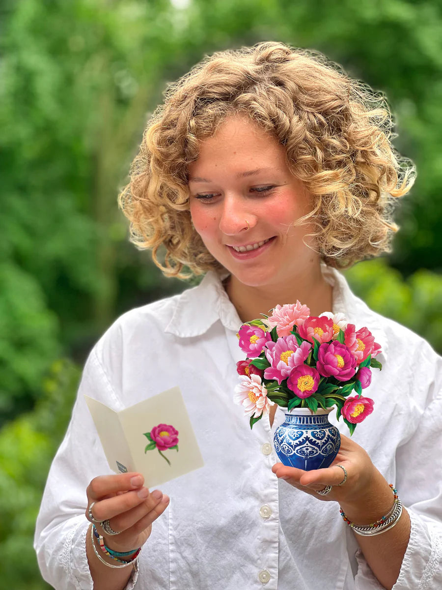 Mini Peony Paradise Pop-up Card