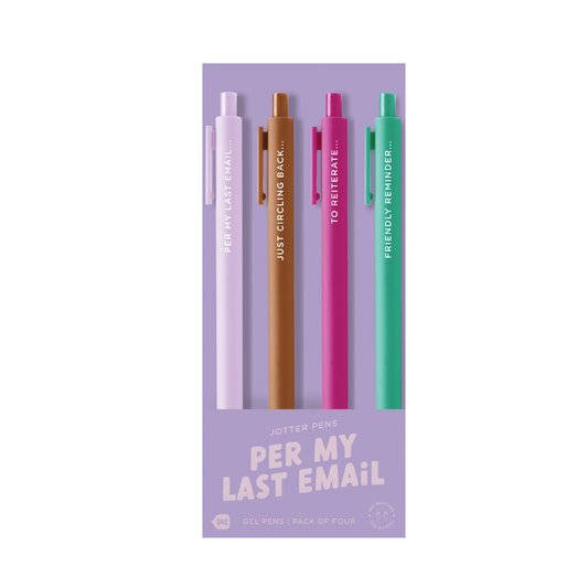 Per My Last Email Jotter Set 4-Pack
