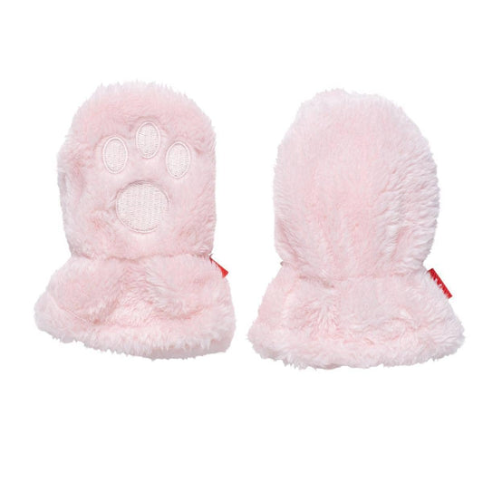 Pink Blossom Minky Mittens