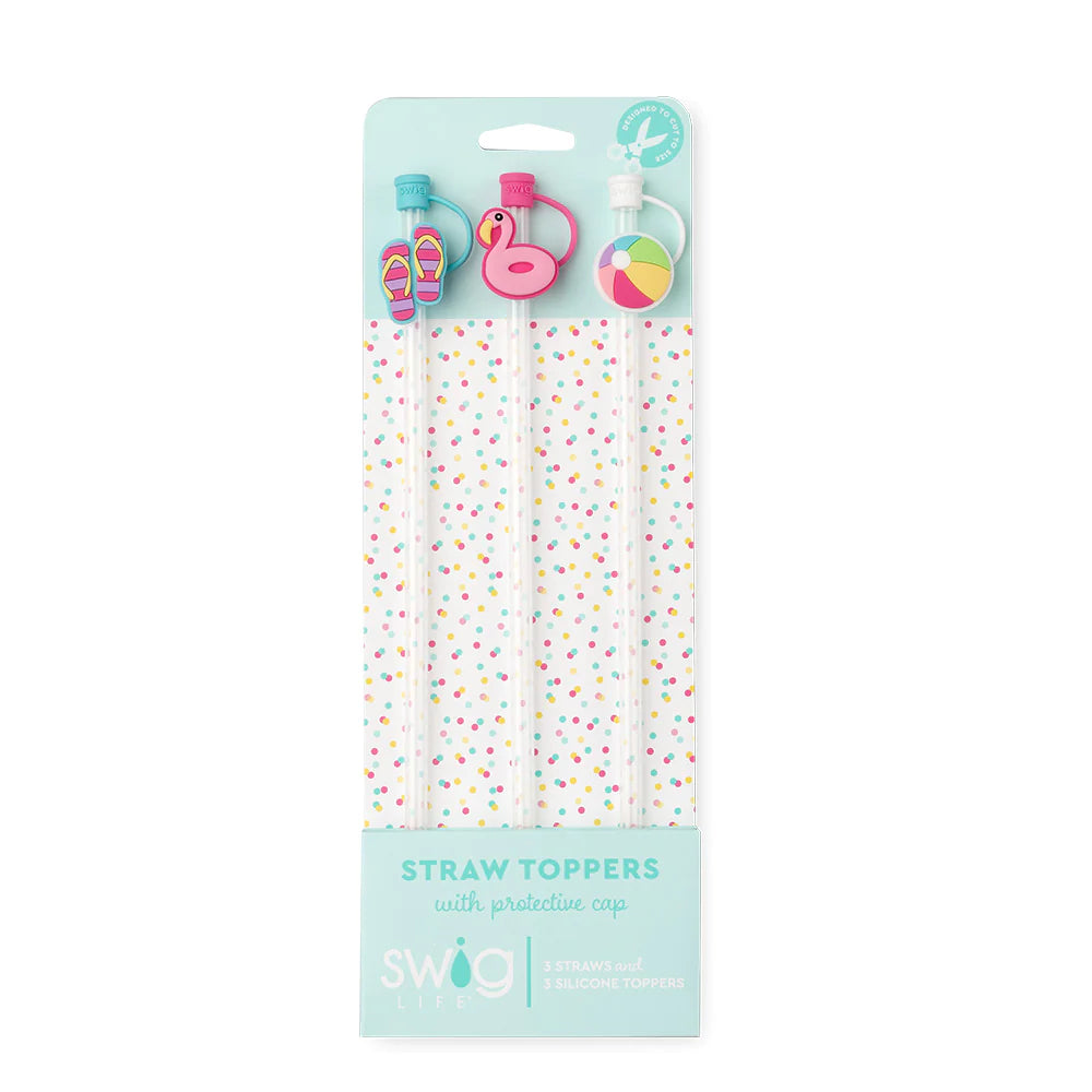 Pool Straw Topper Set of 3