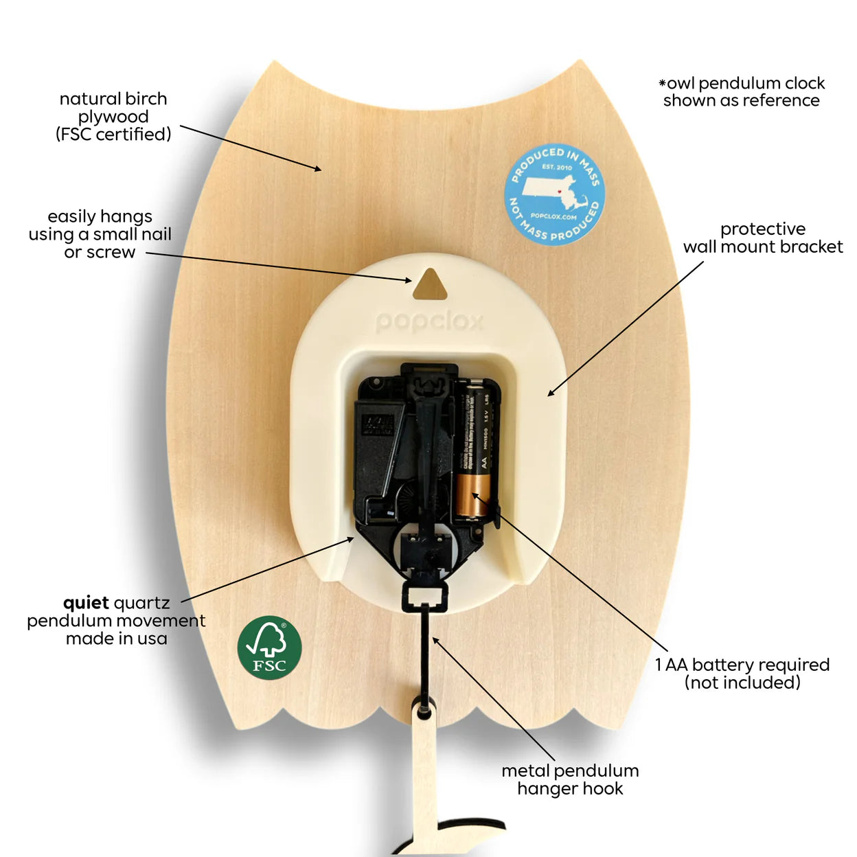 Train Pendulum Clock