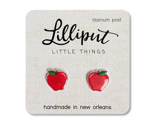 Lilliput Apple Earrings