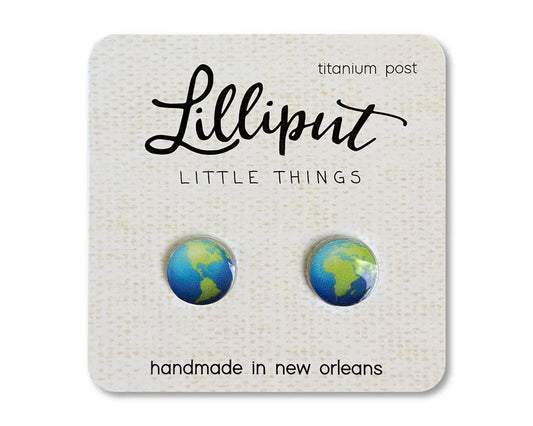 Lilliput Planet Earth Earrings