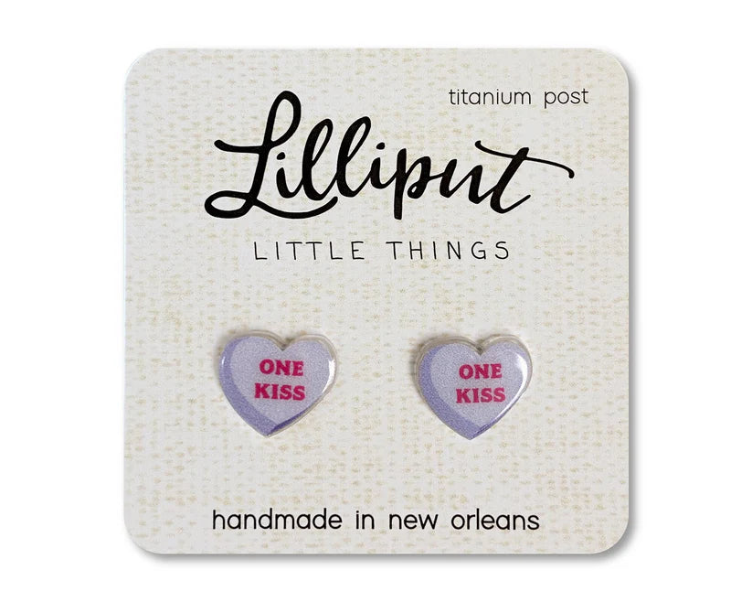 Lilliput One Kiss Heart Earrings