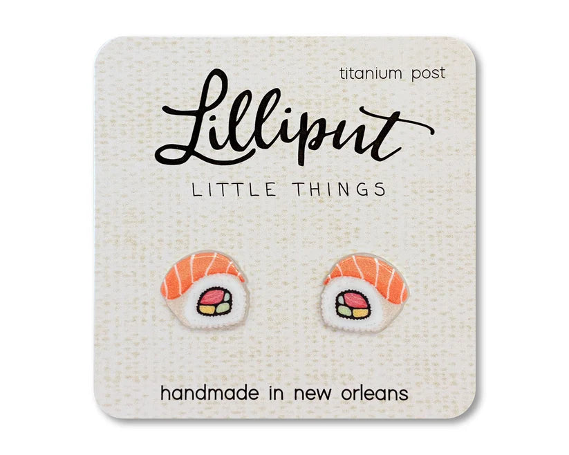 Lilliput Earrings Sushi Roll