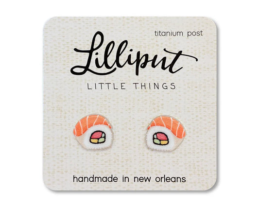 Lilliput Earrings Sushi Roll