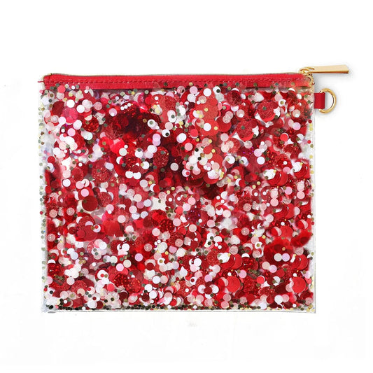 Rally Red Confetti Clutch