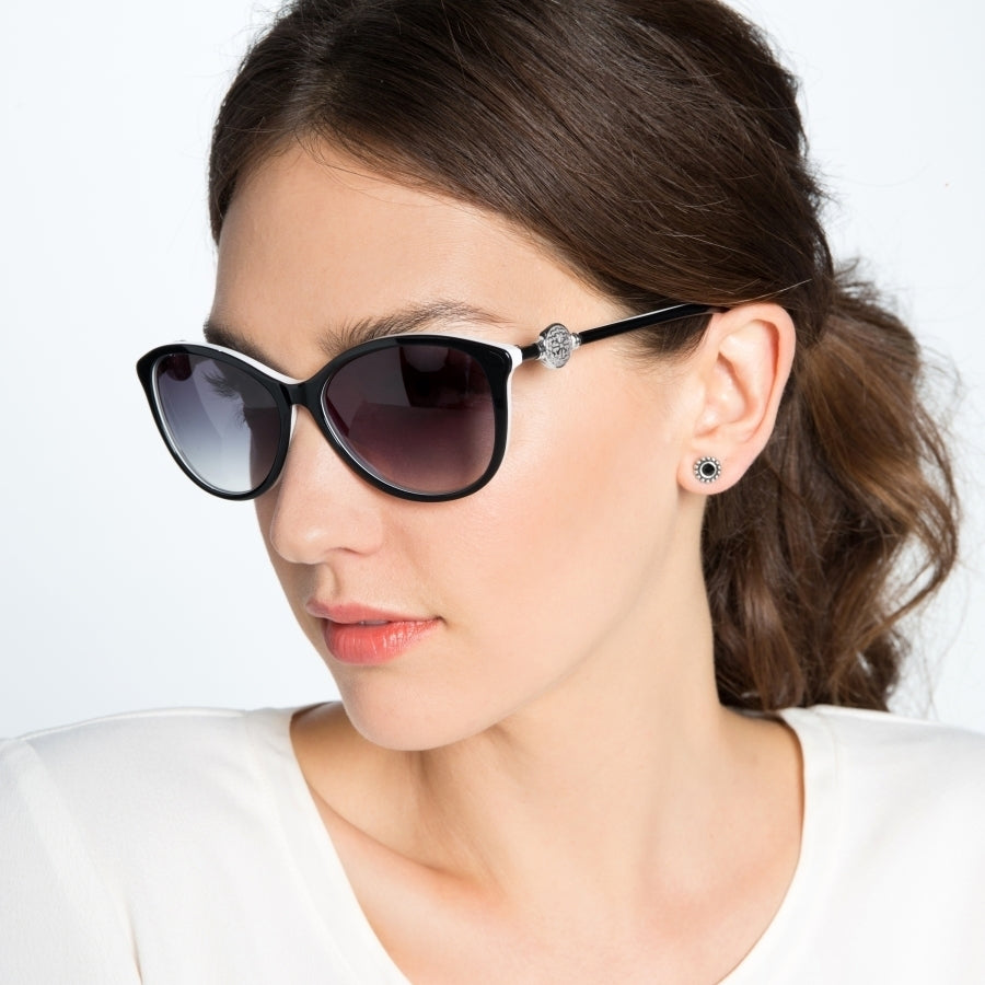 Ferrara Sunglasses Black-White