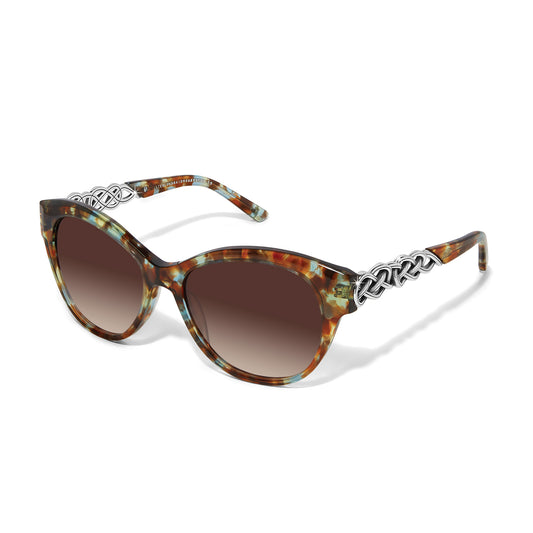 Interlok Braid Sunglasses Blue Havana