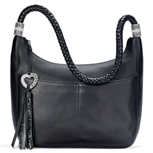 Barbados Ziptop Hobo Black
