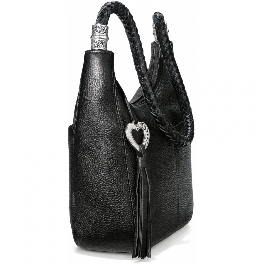 Barbados Ziptop Hobo Black