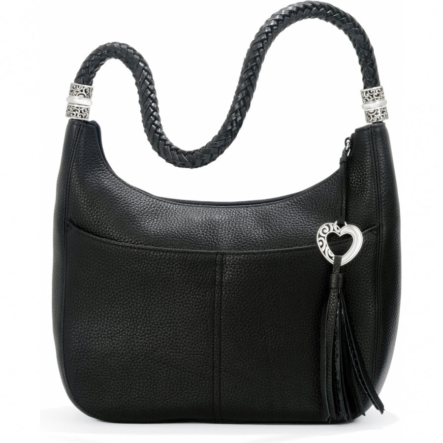Barbados Ziptop Hobo Black