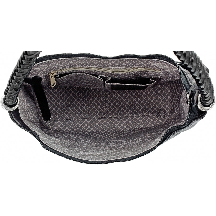 Barbados Ziptop Hobo Black