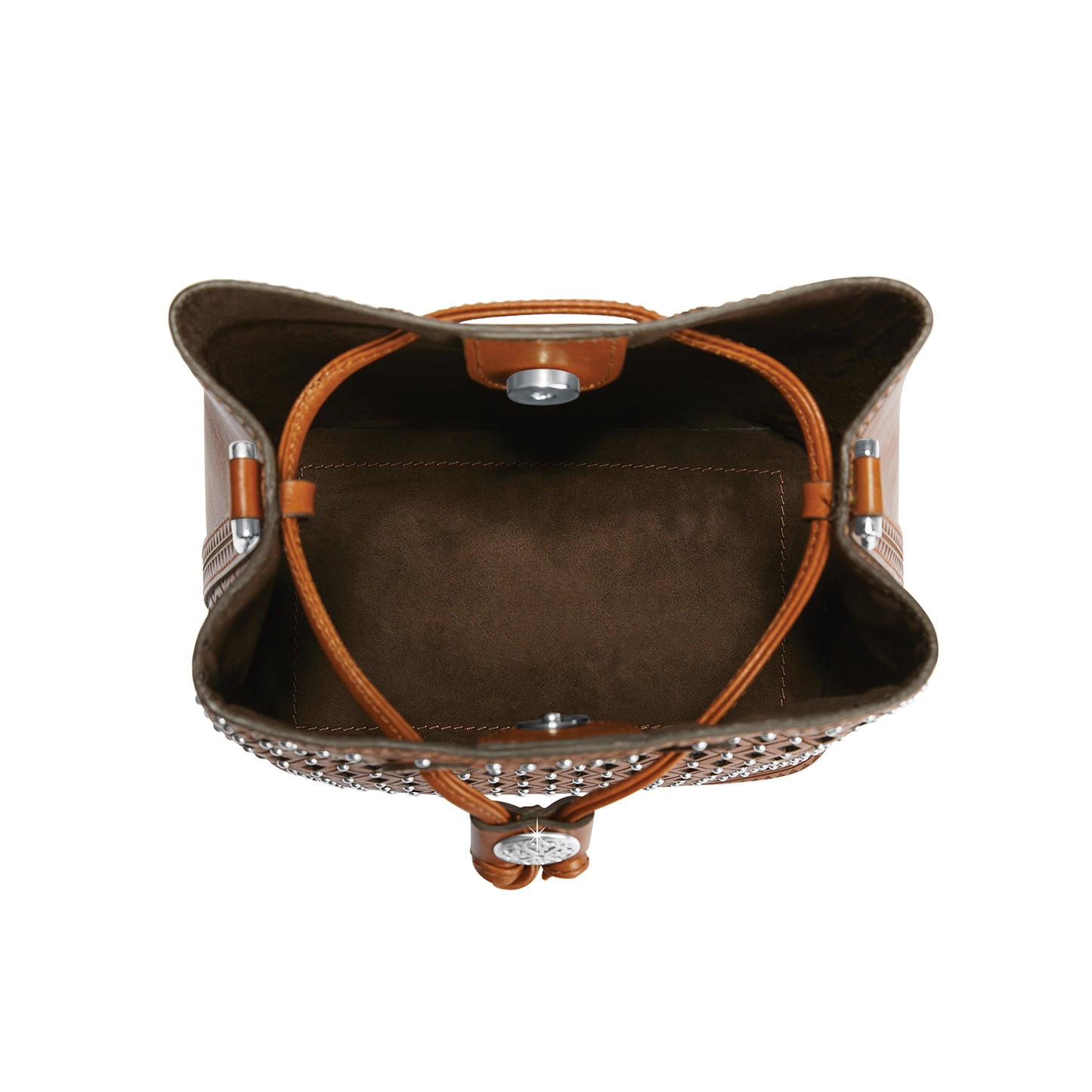 Diamante Bucket Bag Russet