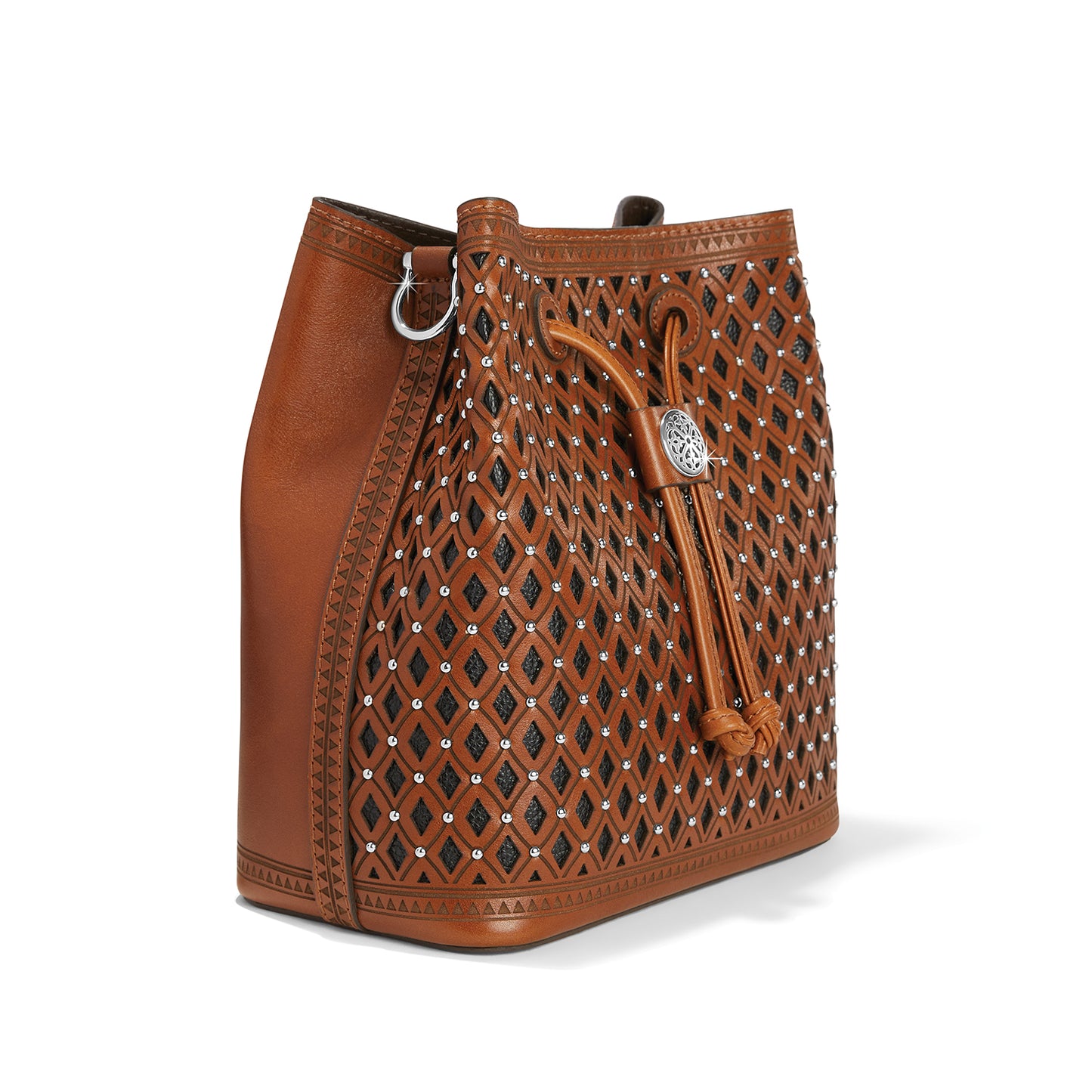 Diamante Bucket Bag Russet