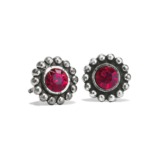 Twinkle Mini Post Earrings Garnet January