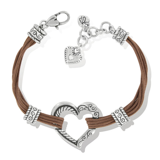 Heritage Heart Bracelet Brown