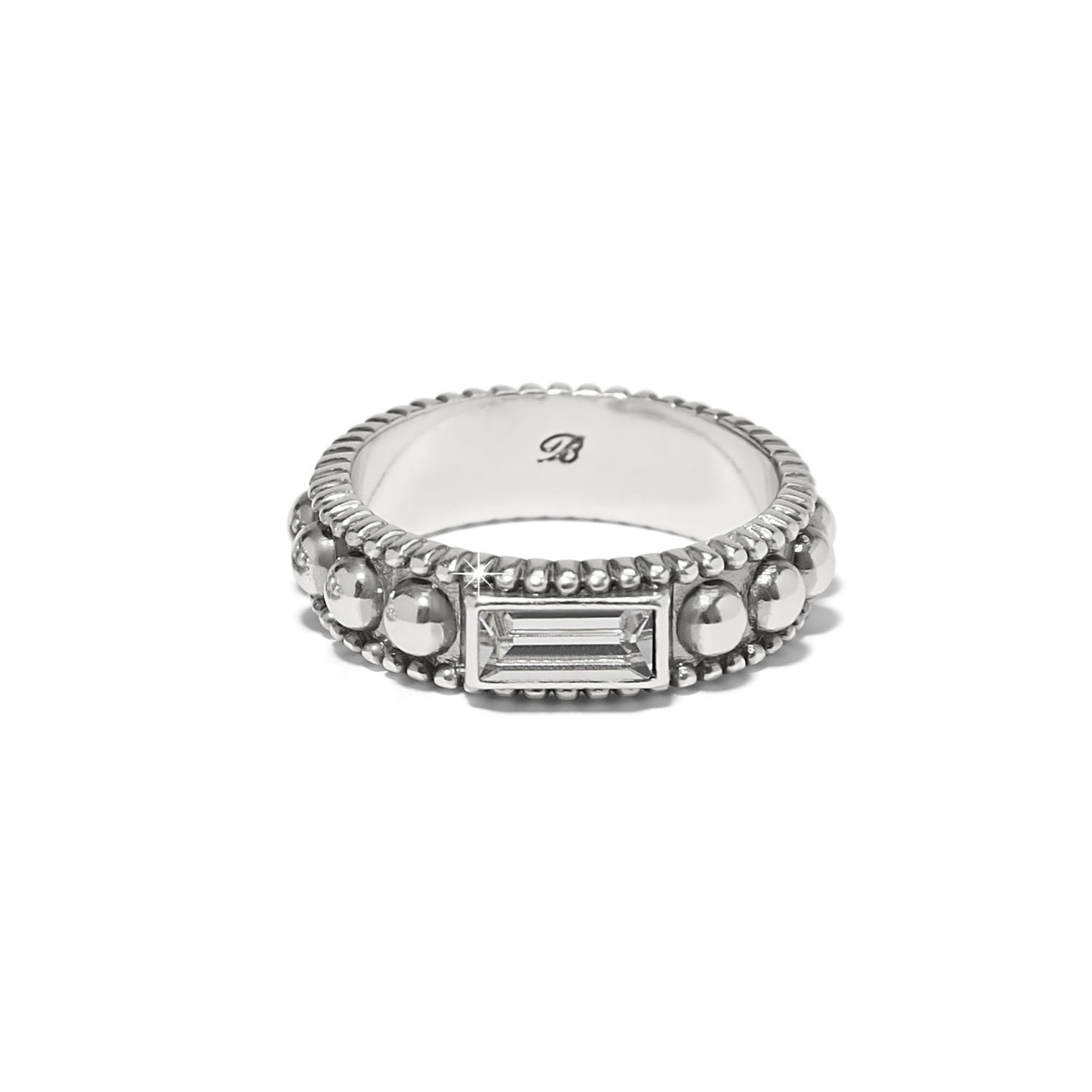 Pretty Tough Gem Ring Silver