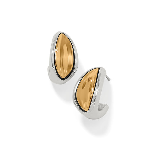 Cascade Hoop Earrings Two Tone