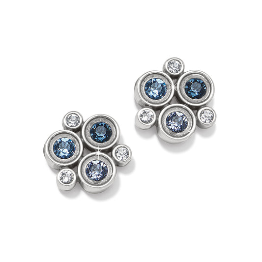 Constella Cluster Post Earrings Blues