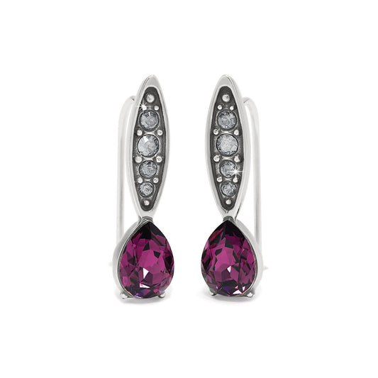 Mystery Of Love Earrings Silver Amethyst