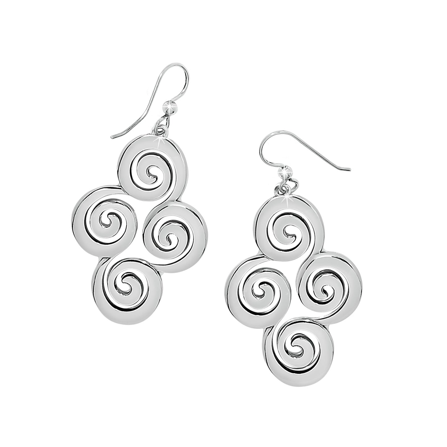 Vertigo Spiral French Wire Earrings