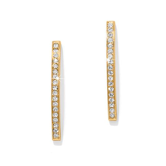 Meridian Geo Bar Post Earrings Gold