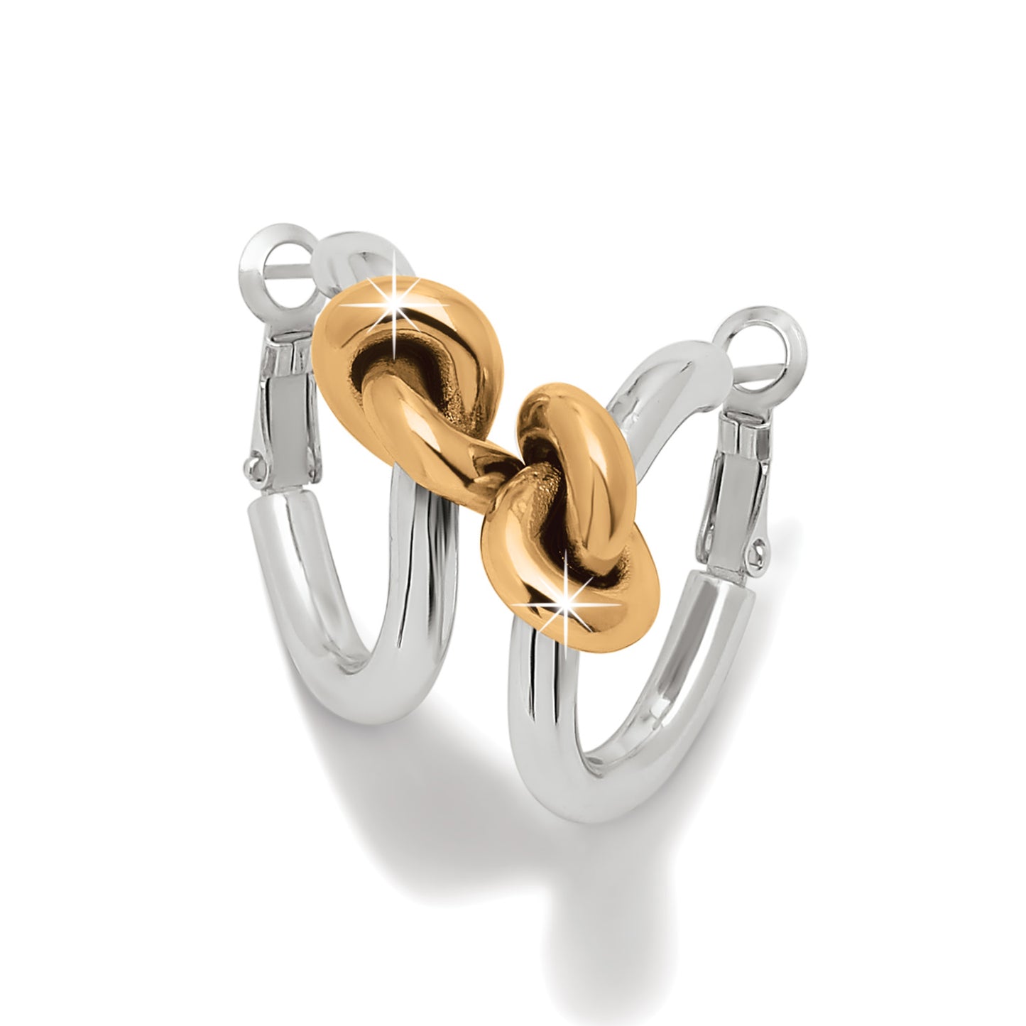 Interlok Single Knot Hoop Earrings