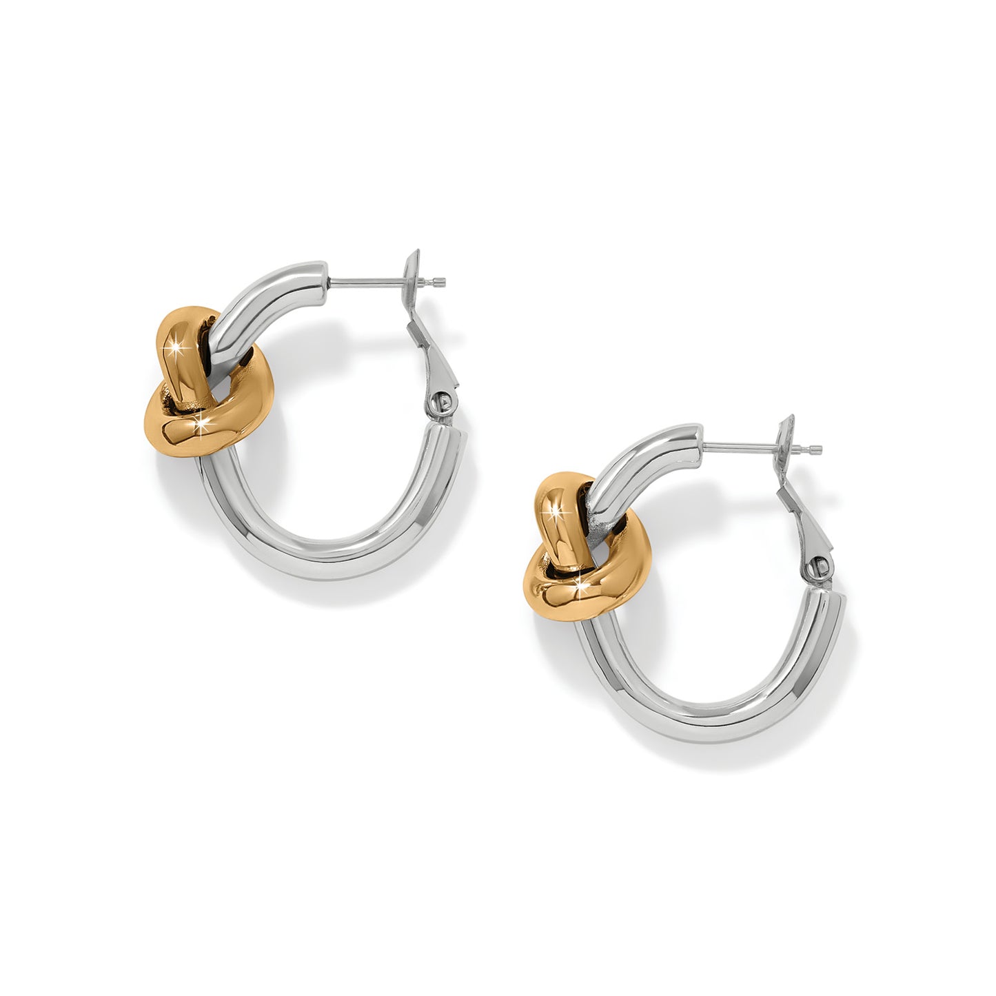 Interlok Single Knot Hoop Earrings