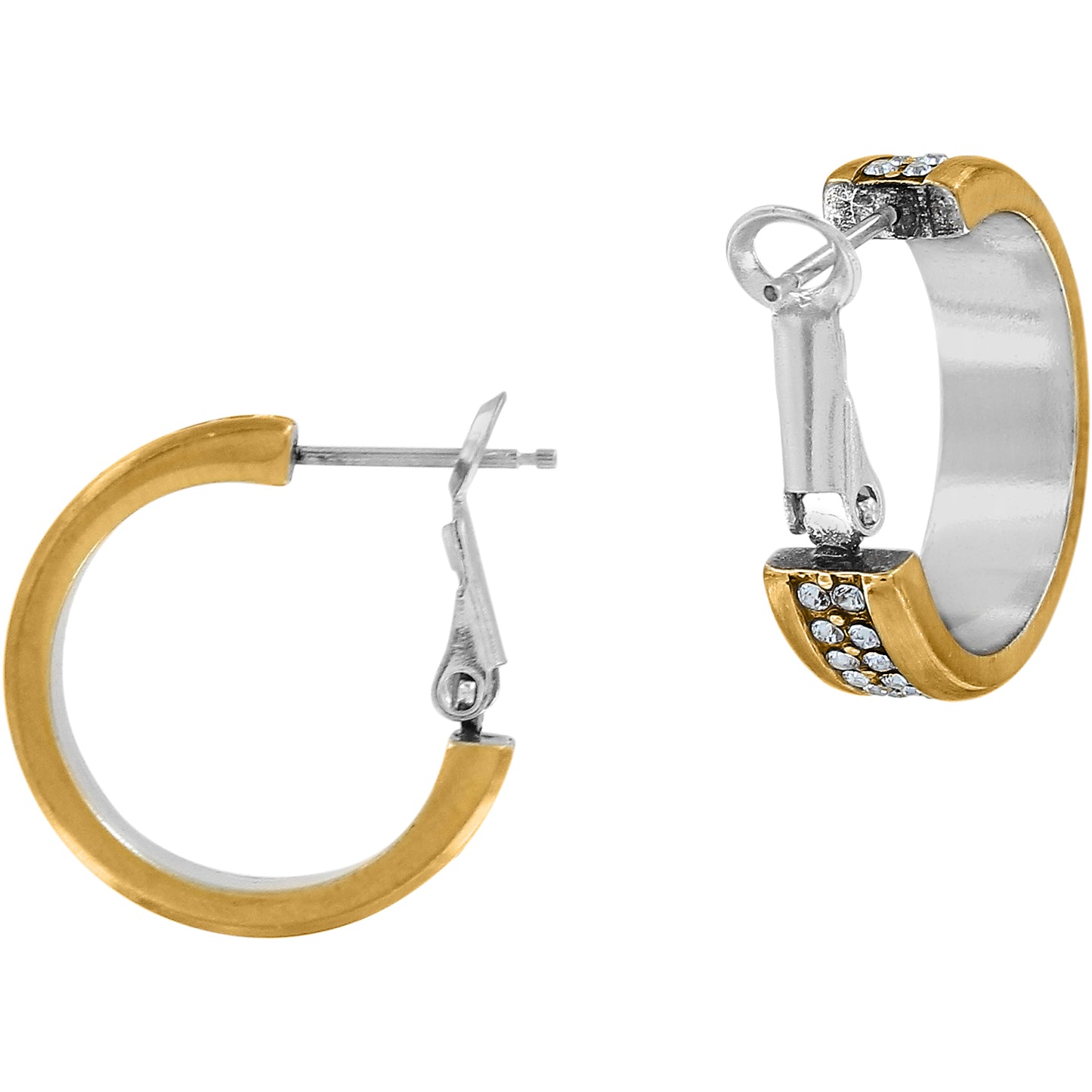 Meridian Two Tone Hoop Earrings