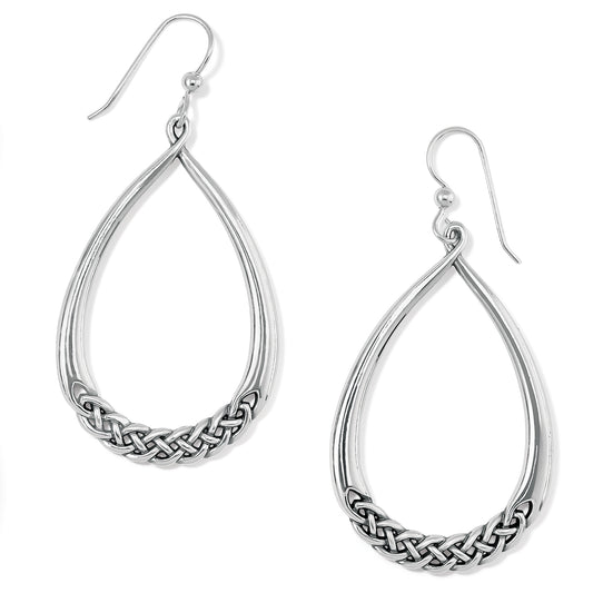 Interlok Braid Drop French Wire Earrings