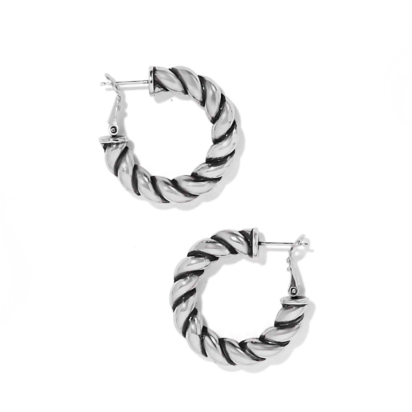 Interlok Twist Medium Leverback Hoop Earrings